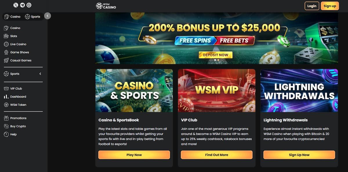 WSM Casino nejlepších online kasin